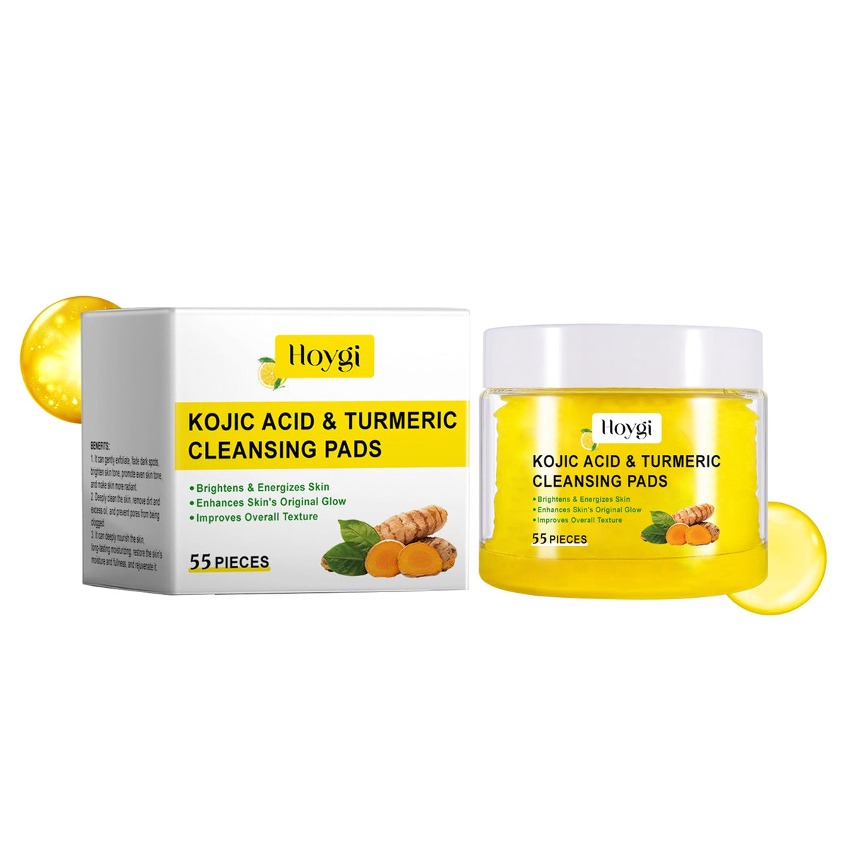 Turmeric Cleansing And Exfoliating Pad Gently Cleanses And Brightens Skin Care Moisturizing Facial Skin Cleansing Pad