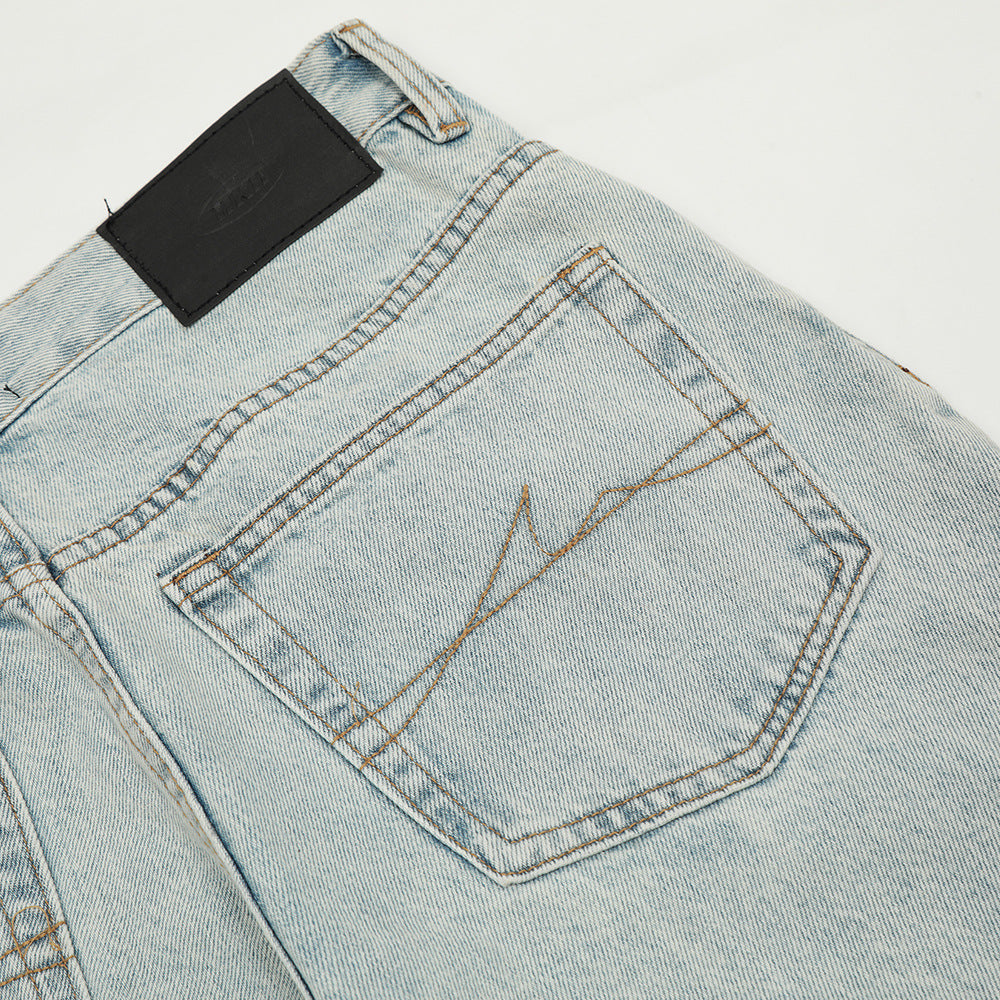 Fashion Personality Big Horn Jeans Men
