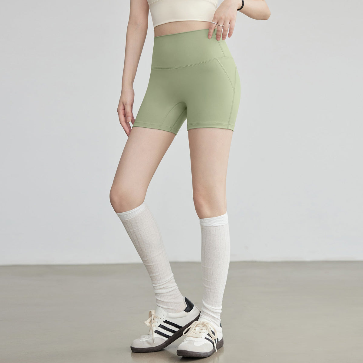 Yoga Shorts For Women High Top Sports Cycling Pants