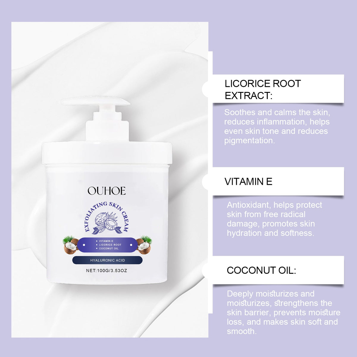 Coconut Body Moisturizer, Coconut Moisturizing Essence For The Whole Body To Lubricate Skin And Moisturize Light Lines