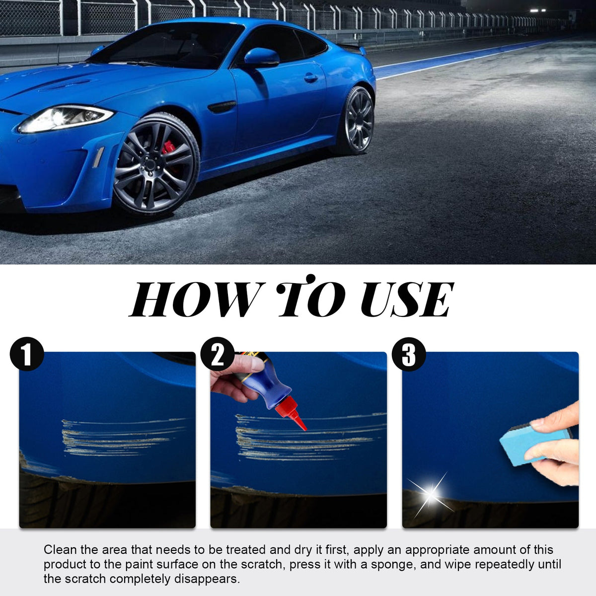 Car Paint To Scratch Artifact, Remove Paint Scratches Repair Protection Scratches Decontamination Polishing