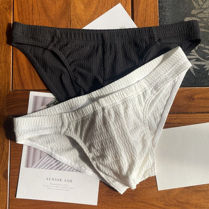 Men's Triangle Underwear Pure Cotton Pants Solid Color Shorts