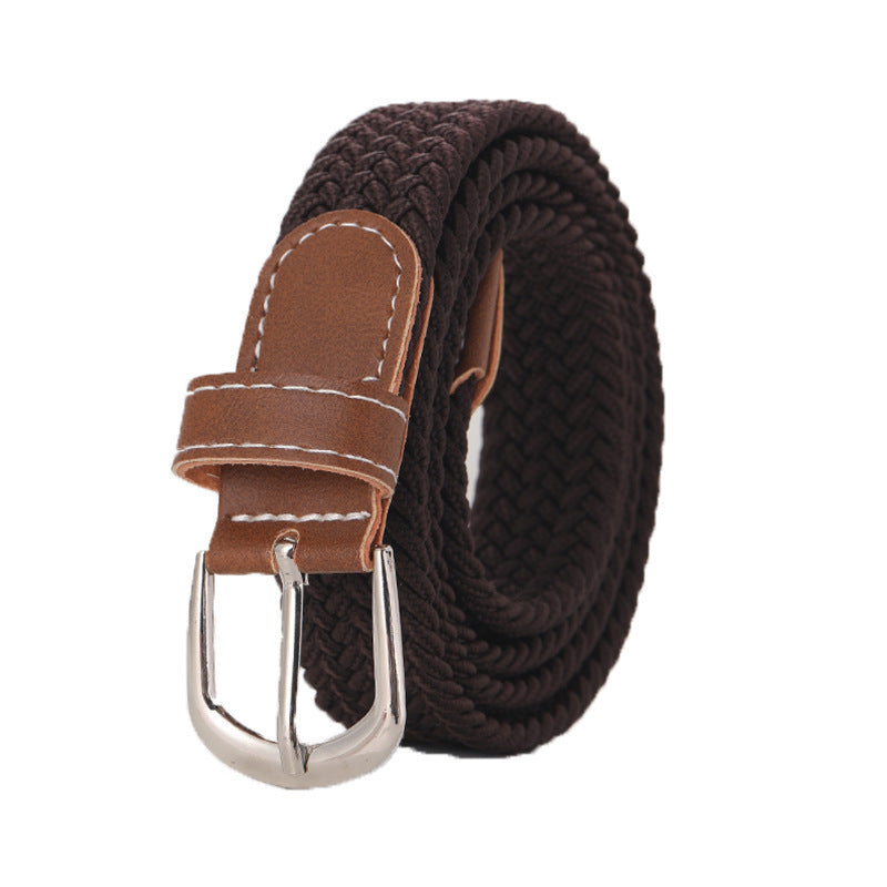 Stretchy Seamless Woven Denim Canvas Belt