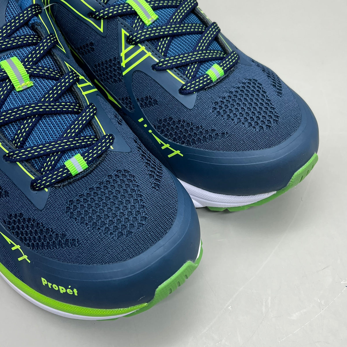 PROPET One LT Sneaker Ortholite Double Insole Mens Sz 8 XX(5E) Navy/Lime MAA022M