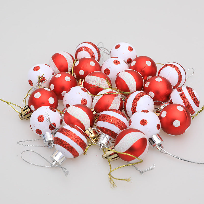 Christmas decorations Christmas trees gifts decorations mini painted Christmas balls