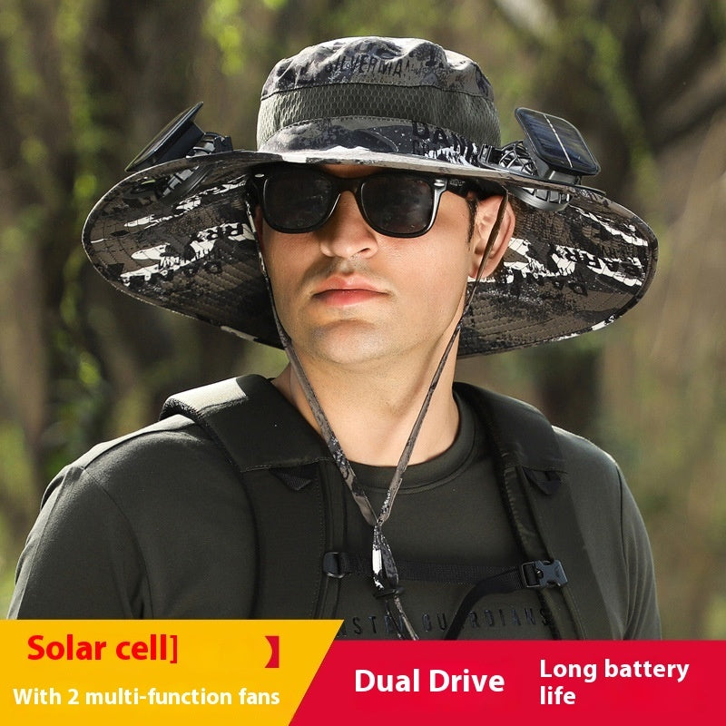 Lithium Battery Fan Solar Wind Protection Hat
