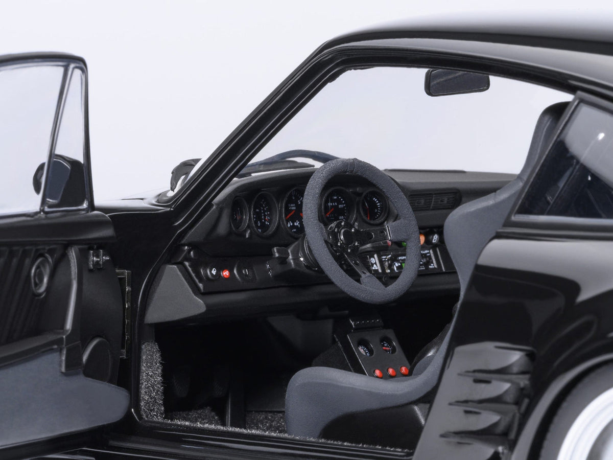 Porsche 911 (930) Turbo "Blackbird" Black "Wangan Midnight - Comic #1 Version" Manga 1/18 Model Car by Autoart