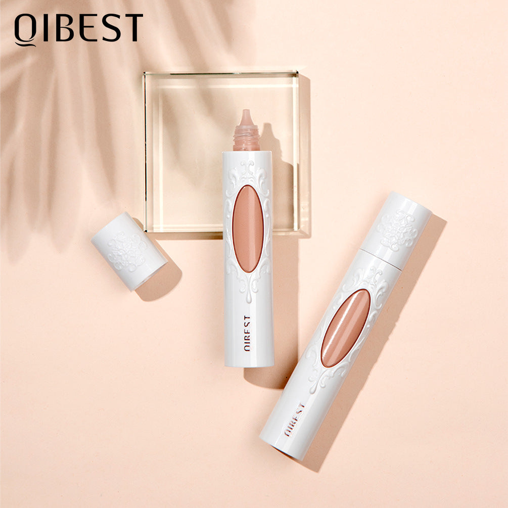 QIBEST Liquid Foundation Long Lasting Makeup Concealer Moisturizing Brightening Matte Natural Liquid Foundation Nude Makeup Repairing Liquid