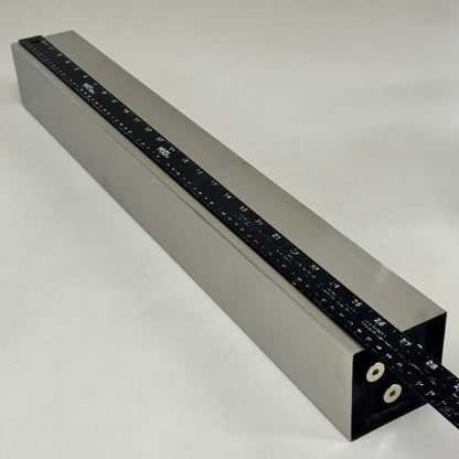 PERFORMANCE FURNISHINGS Square Conference Table Posts Brushed Metal PLTBTB32-B