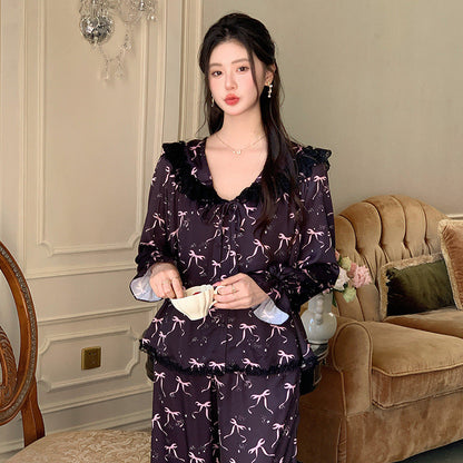 Sweet Princess-Style Autumn Pajamas And Loungewear For Women