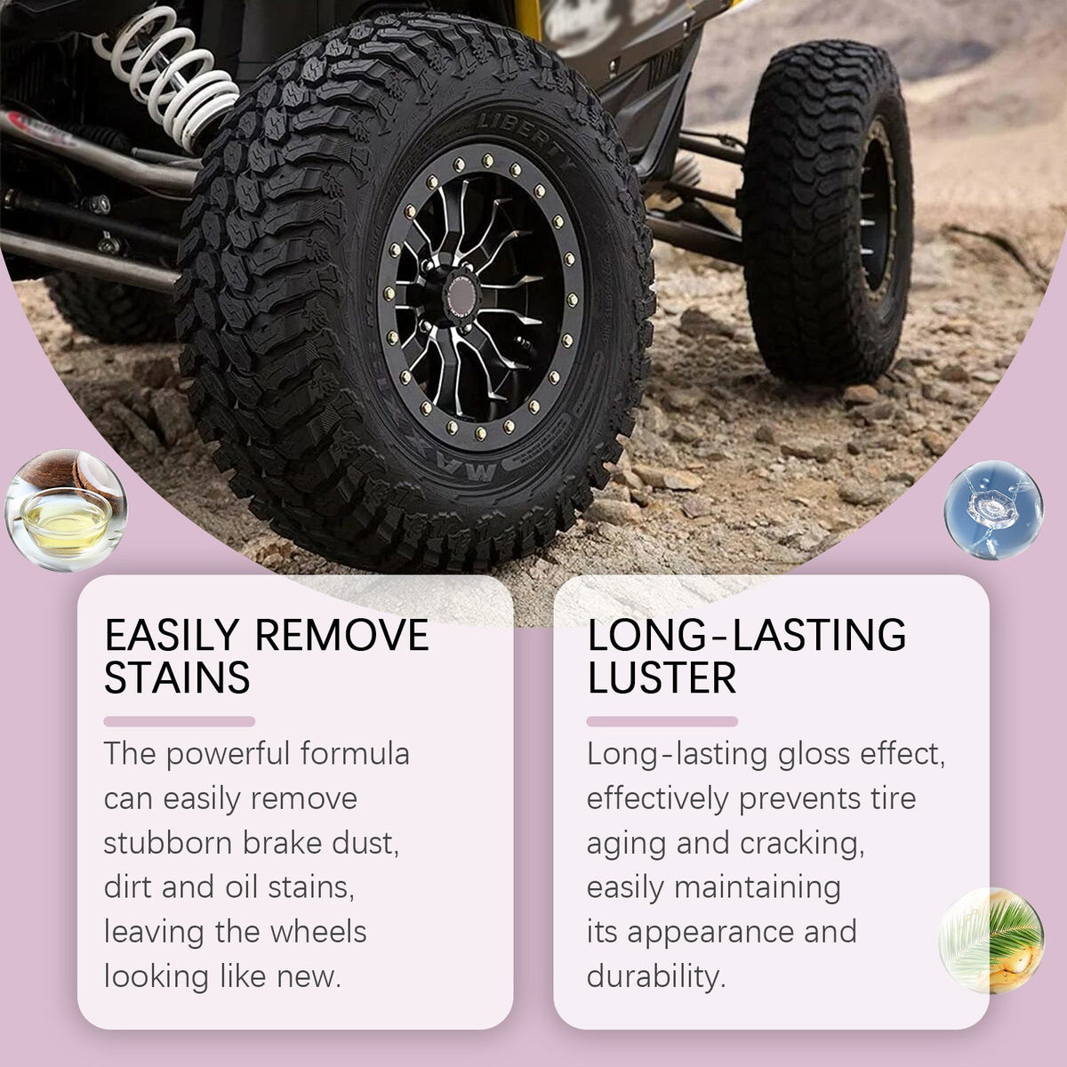 Heavy Duty Wheel Cleaner Heavy Duty Wheel Cleaner Decontamination Anti-Aging Dustproof Foam Cleaner