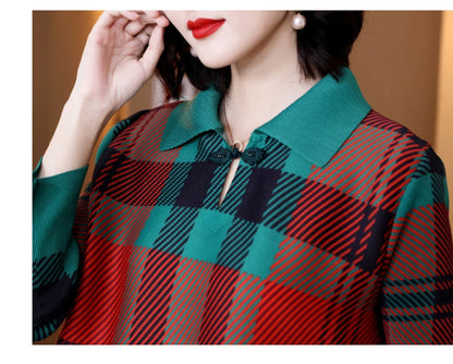 High-end Pleated Mother Spring Dress