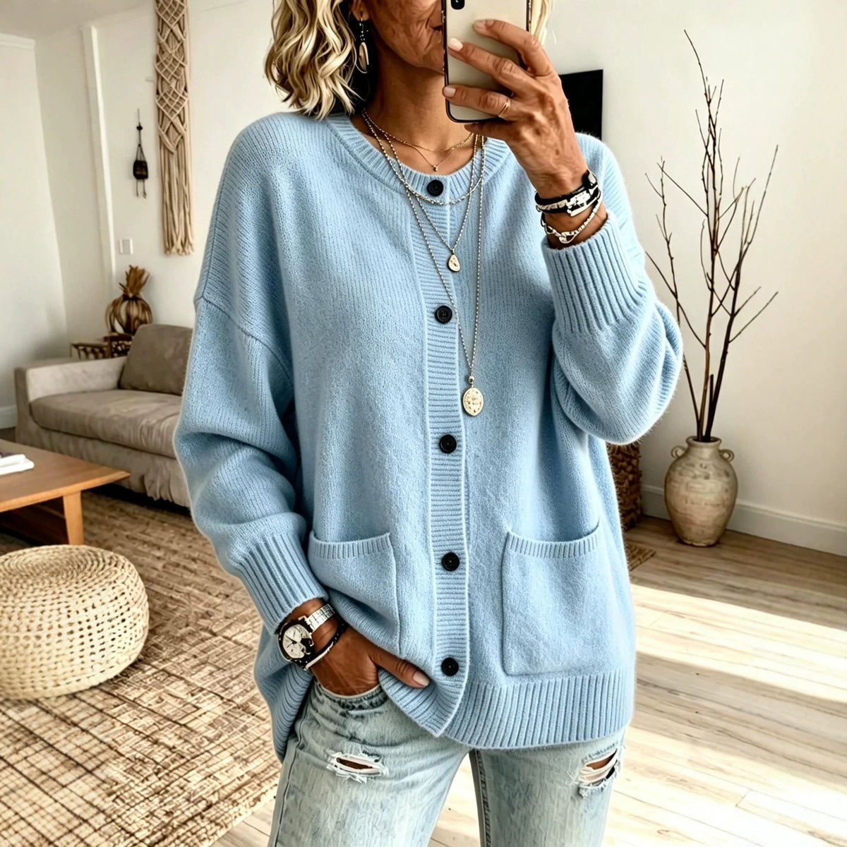 Women's Knitted Cardigan Sweater
