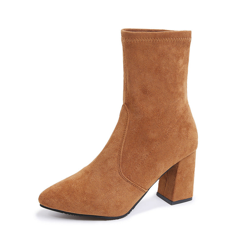 New Fallwinter Versatile High-heeled Slim Boots