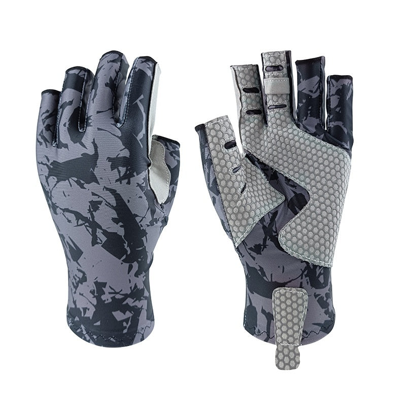 Summer Sun-Protective Ice-Silk Fishing Gloves