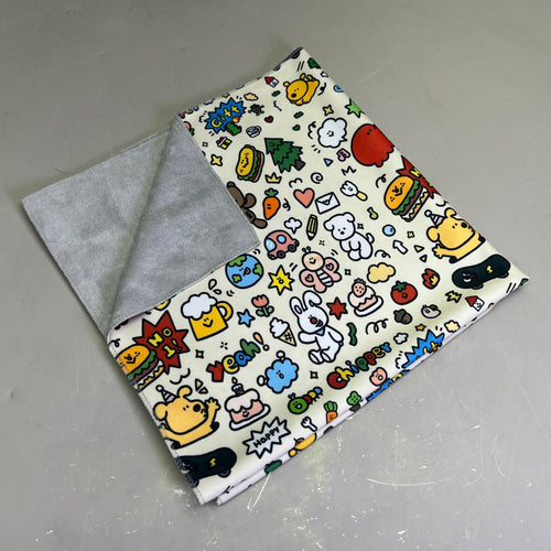 LOVLEY CAVES Self Adhesive Cat Wrap Grooming Blanket Doodle Pattern 1882742