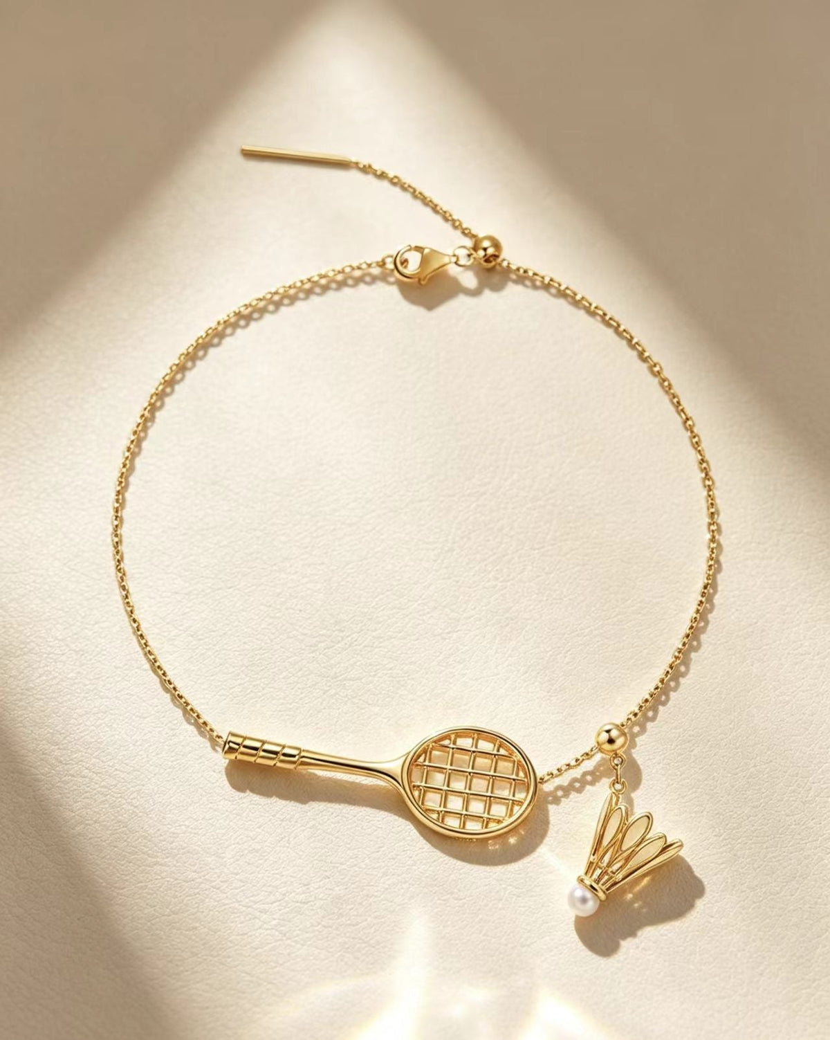 Badminton Racket Pull Bracelet For Women