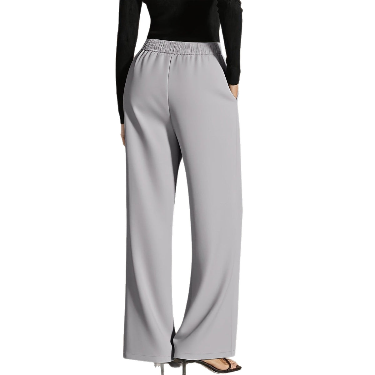 Amazon Cross-Border Fashion Irregular Patchwork Suit Pants Spring And Autumn Design Casual Slimming Straight Wide-Leg Pants
