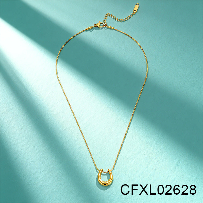 Light Luxury High-end Titanium Steel Necklace For Women