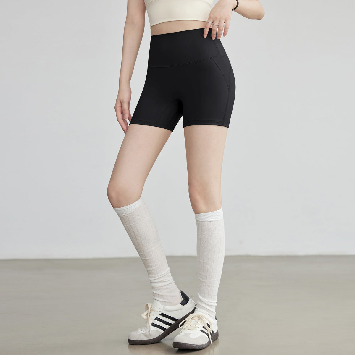 Yoga Shorts For Women High Top Sports Cycling Pants
