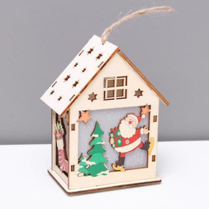 Luminous Christmas Wood Decorations with Lights