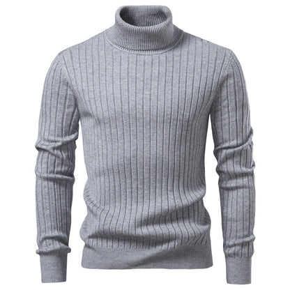 Mens Turtleneck Pullover Casual Knit Sweater