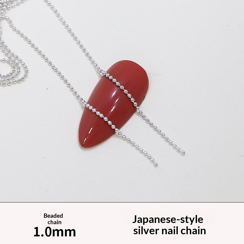 Japanese-style Nail Art Chain Accessory Metal Bead Chain