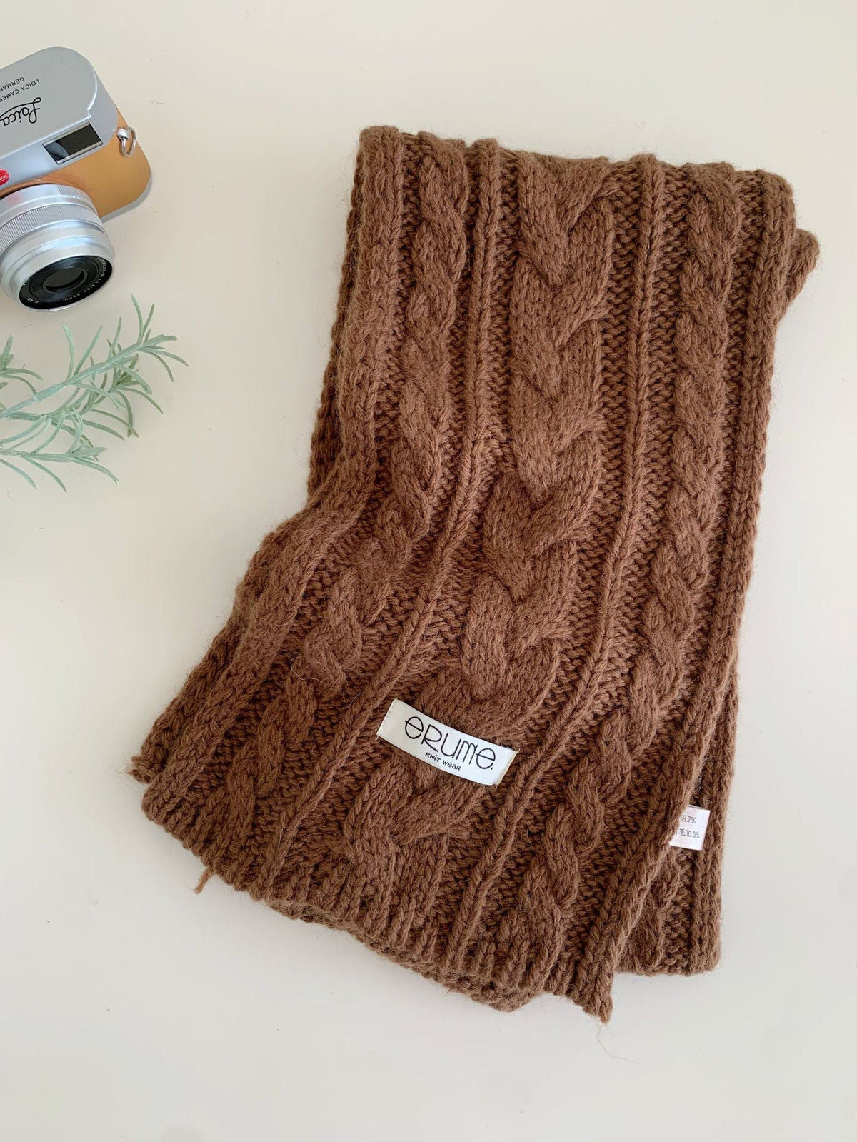 Herringbone Knit Scarf For Women