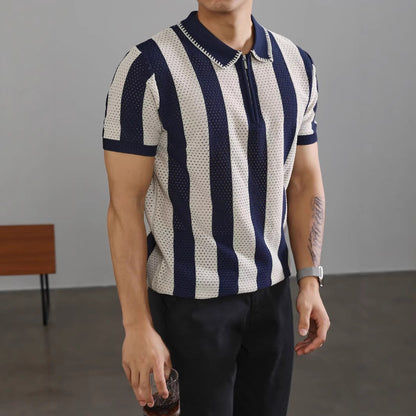 Lapel-collar Business Paul Men's Summer T-shirt For Men