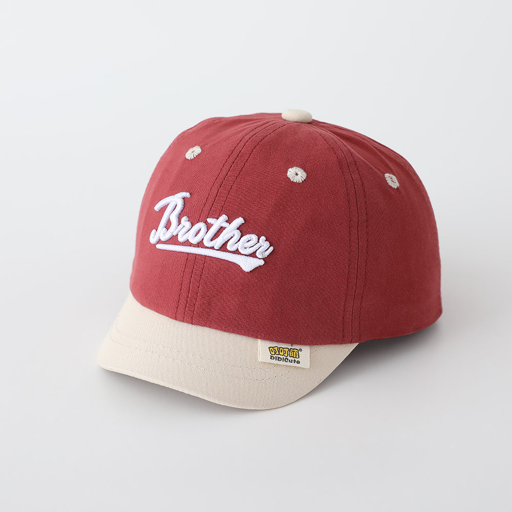 Children's Multi-color, Multi-letter, Three-dimensional Embroidered Adjustable Simple And Trendy Short-brimmed Baseball Cap Suitable For Playing, Entertaining And Sports Activities.