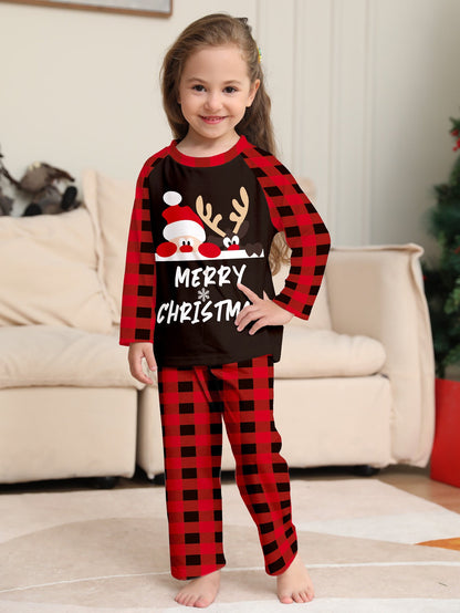Cute Letters Printed Christmas Parent-child Suit