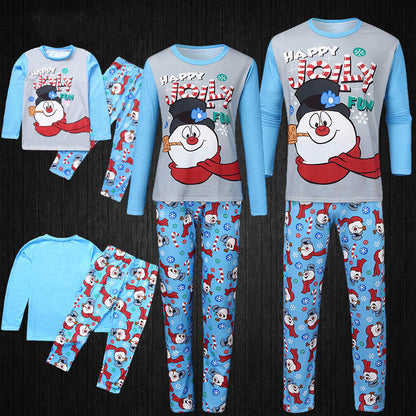 Christmas Parent-child Printed Long Sleeve Pajamas Homewear