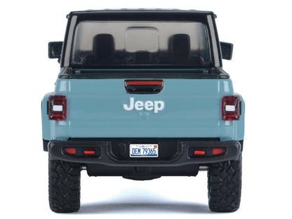 2021 Jeep Gladiator Rubicon (Closed Top) Pickup Truck Blue with Black Top 1/24-1/27 Diecast Model Car by Motormax
