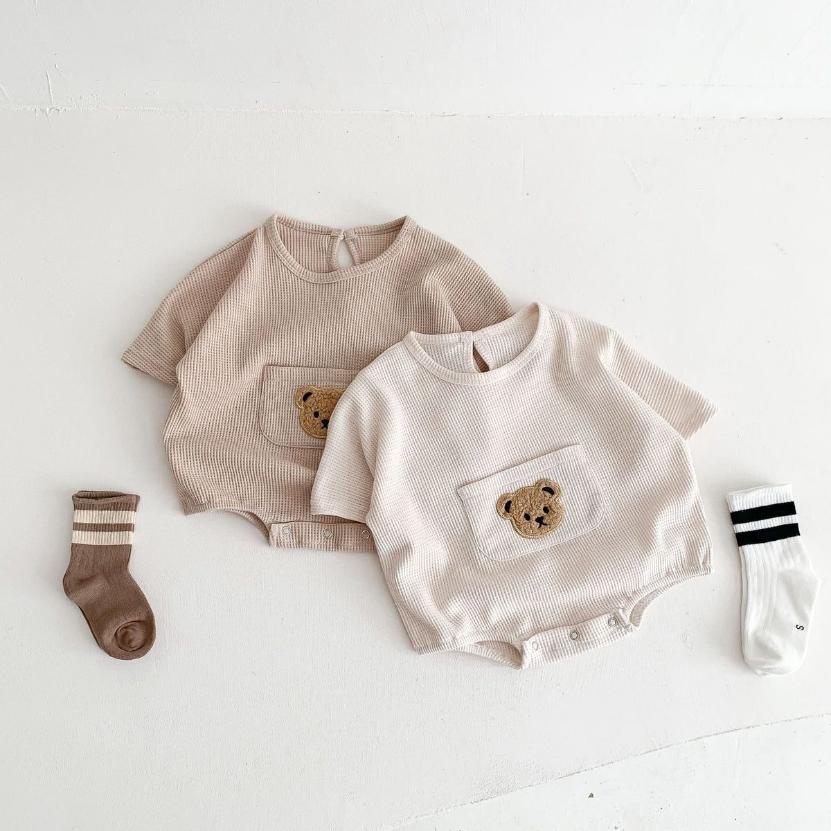 Summer Baby Bat Sleeve Romper
