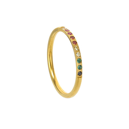 High-color-retention Ring Niche Design Index Finger