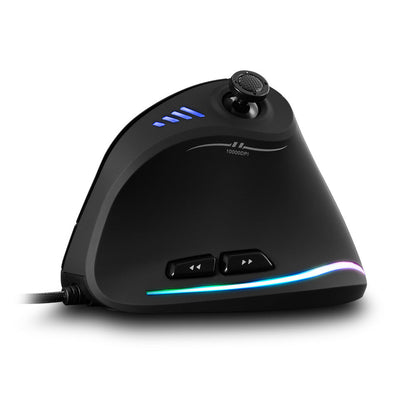 Master C18RGB Vertical Mouse Grip Ergonomic Joystick Game Wired Mouse Notebook Mouse