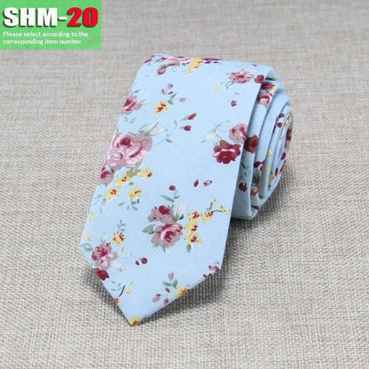 Narrow Casual Patterned Tie For Men