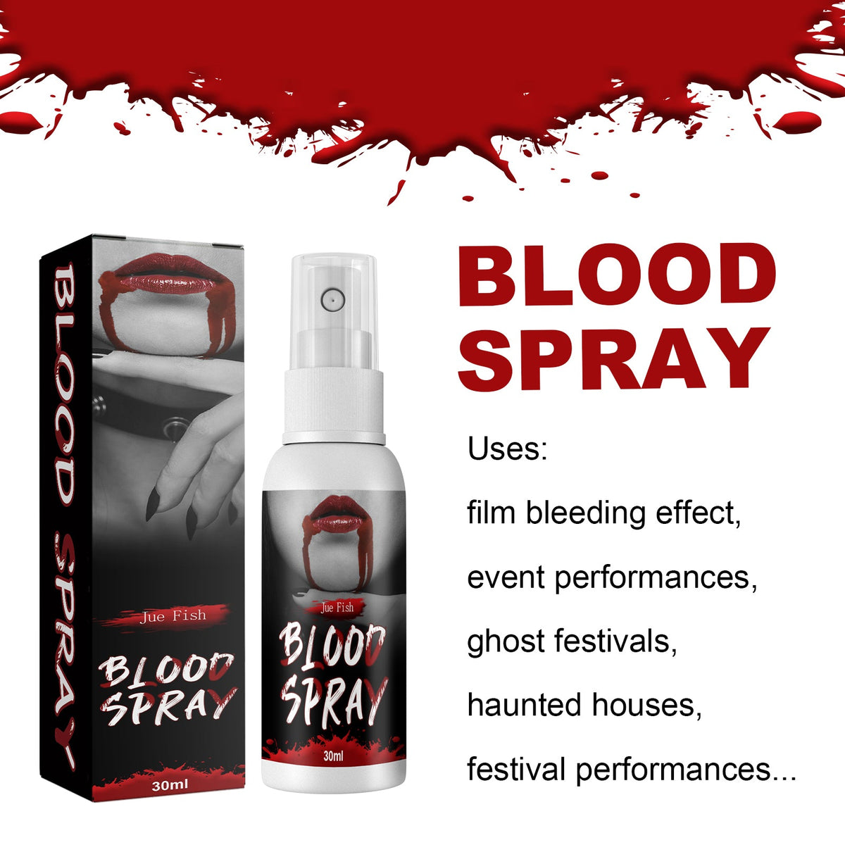Plasma Spray Plasma Fake Blood Vampire Zombie Blood Artificial Blood Decoration Film Makeup Props