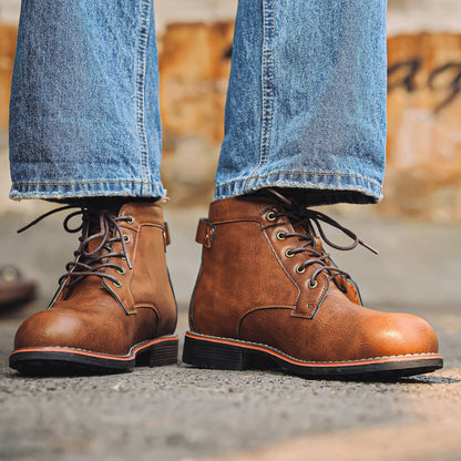 Ami Khaki Style Martin Boots Men