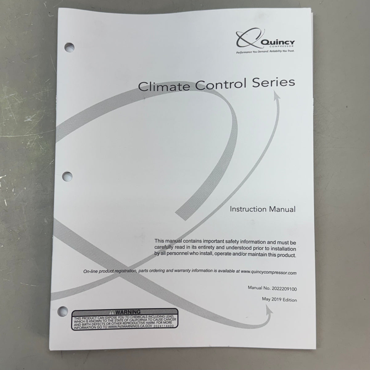 Quincy Compressor K40 Climate Control Series Industrial Air Compressor