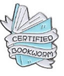 Geometric Cartoon Book Brooch