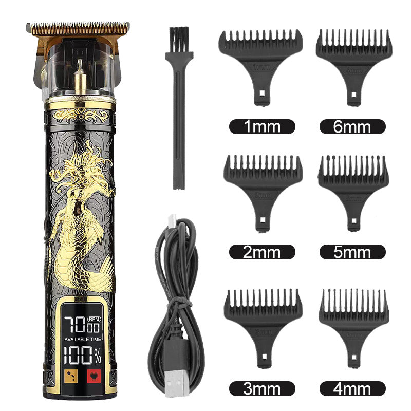 Hair Clipper Electric Electrical Hair Cutter Retro Oil Head Engraving