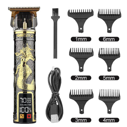 Hair Clipper Electric Electrical Hair Cutter Retro Oil Head Engraving