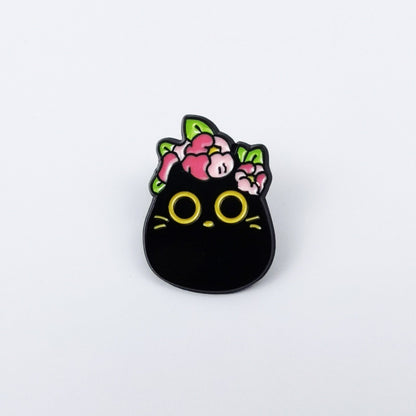 Black Catstyle Brooch, Versatile And Niche, Made Of Alloy For Clothing