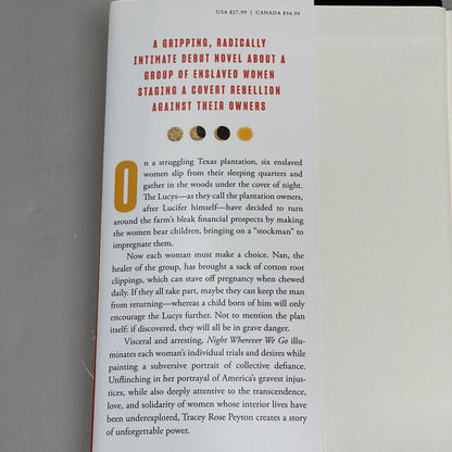 HARPERCOLLINS Night Wherever We Go, By Tracey Rose Peyton 52799