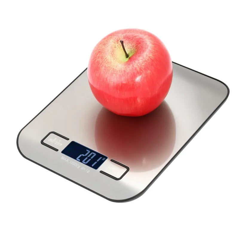 5/10KG Digital Kitchen Scale Stainless Steel Portable Kitchen Food Scale LED Display Electronic Jewelry Baking Weight Scales