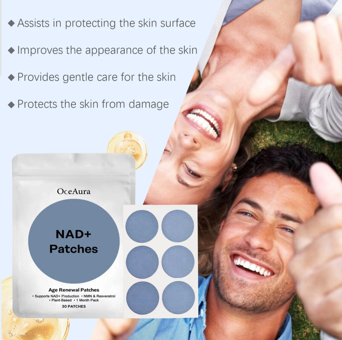 NAD+ Patches  GLP-1 Patch,Firming Skin and Body Shaping Care Patch