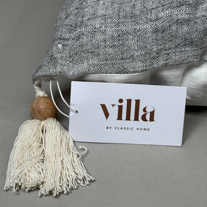 VILLA RN 16"x36" Stillness ST Lima Dark Grey Pillow