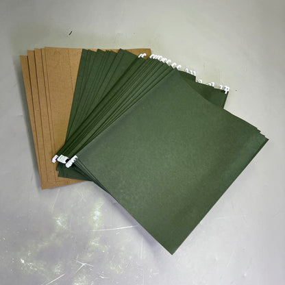SMEAD (25 PACK) Hanging Box Bottom File Folders  2" Expansion Green 64259