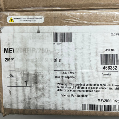 MEC (Marshal Excelsior) Valve-International Relief 2 Mpt 250 Psi Nit MEV200FIR/250